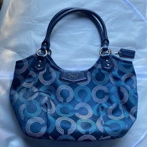Coach RARE blue Modern C logo bag/tote. Like new!